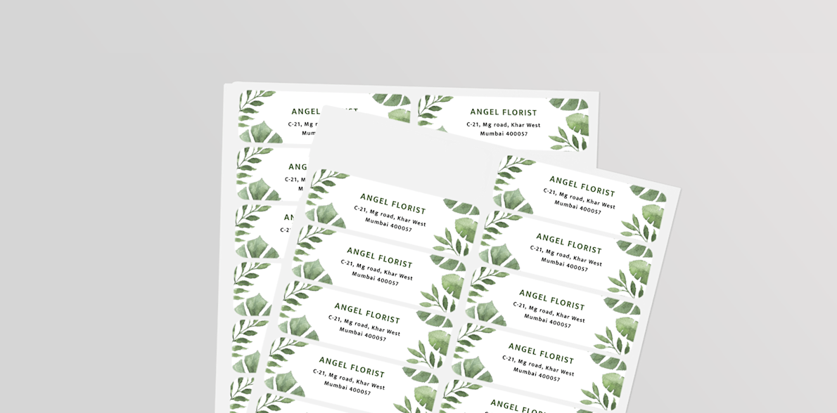 Vista print address deals labels
